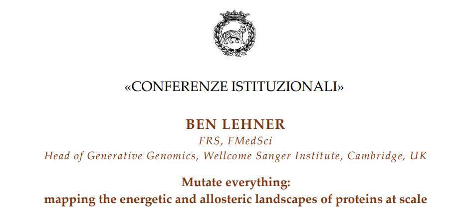 Conferenza di Ben Lehner